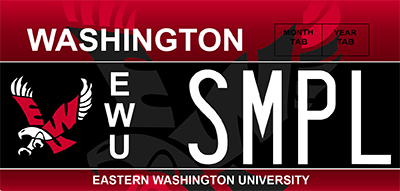 Eastern Washington University plate