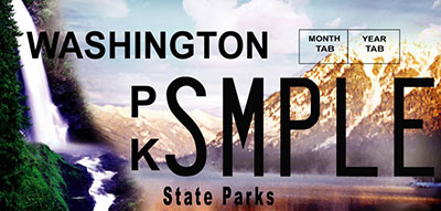 Washington State Parks and Recreation plate