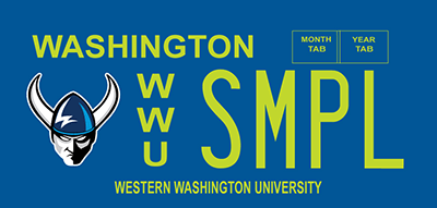 Western Washington University plate