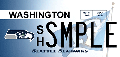 Seattle Seahawks plate